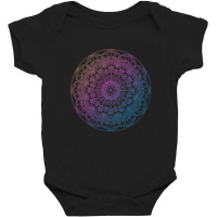 Mandala Gradient With Pastel Colour Baby Bodysuit | Artistshot