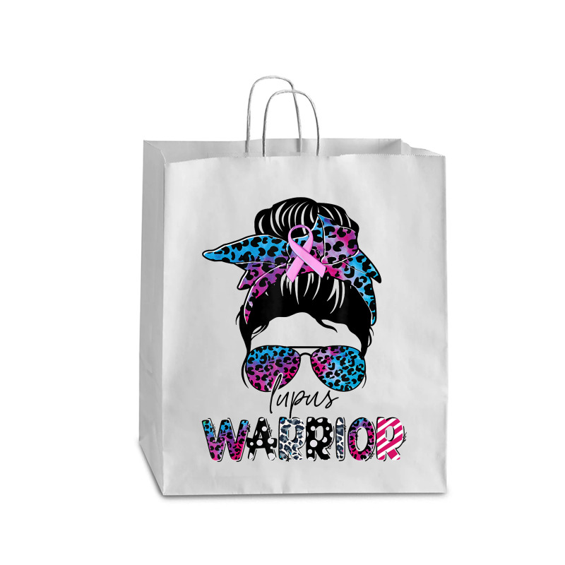 7.lupus Warrior Women Glasses Messy Bun Leopard Bandana Queen Paper Bag - 16 X 6 X 19 1/4 | Artistshot