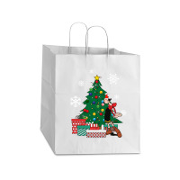 Olive Oyl Around The Christmas Tree Popeye Take Out Paper Bag - 14 X 10 X 15 1/2 | Artistshot