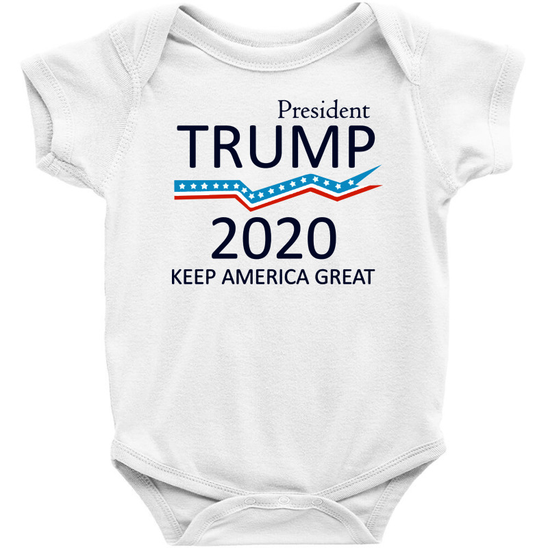 President Trump 2020   Keep America Great Baby Bodysuit | Artistshot