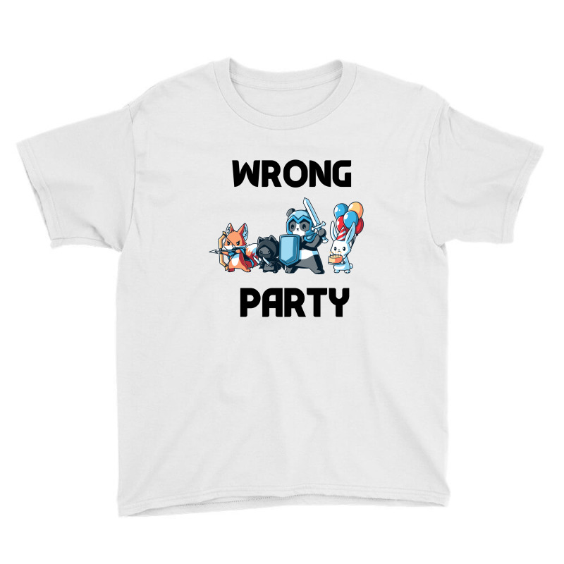 Wrong Party - Cute Animals Ninja Youth Tee by CloudyStars | Artistshot