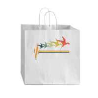 Pterosaur T Shirt Dinosaur Tshirt Gift Tee Heartbeat Love T Shirt Vogue Paper Bag - 16 X 6 X 12 | Artistshot