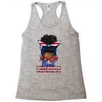 Proud Liberian Afro Messy Bun Latina Racerback Tank | Artistshot