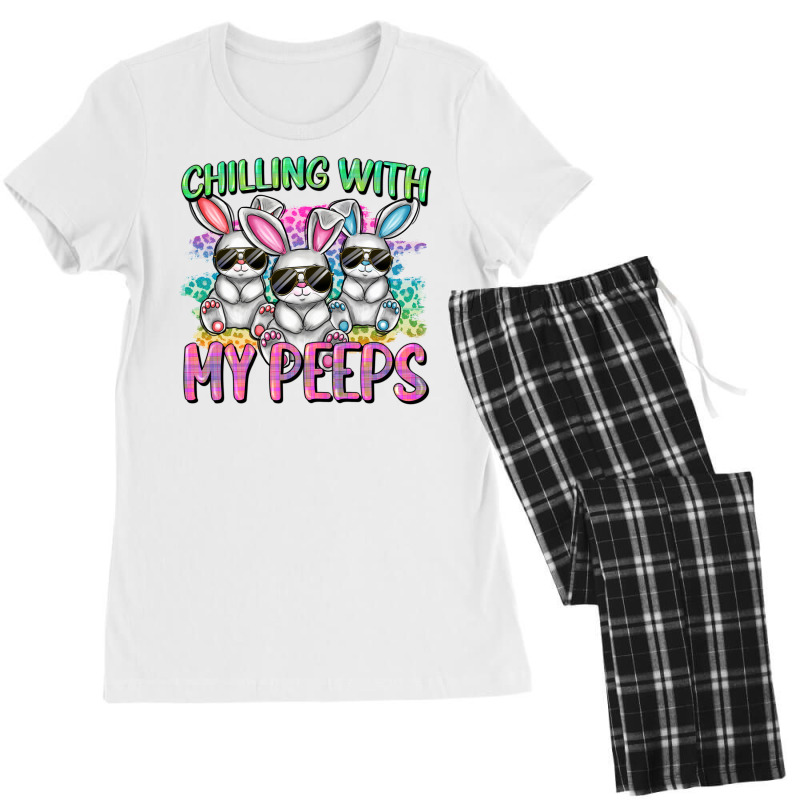 Chilling With My Peeps Easter Bunnies Cowgirl Cowg Women's Pajamas Set | Artistshot