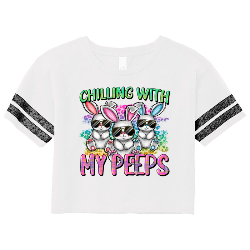 Chilling With My Peeps Easter Bunnies Cowgirl Cowg Scorecard Crop Tee | Artistshot