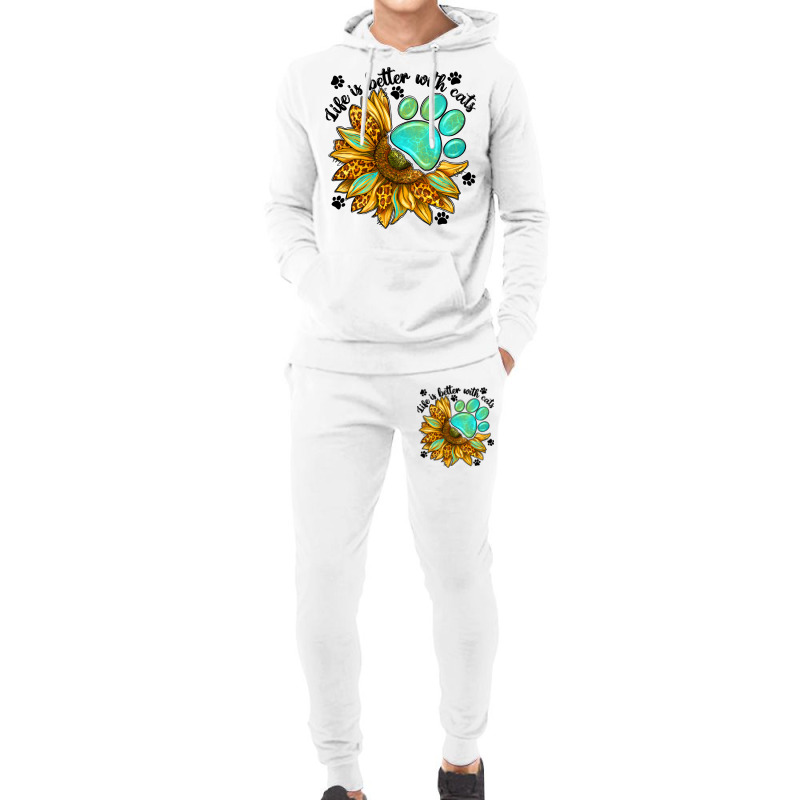 Life Is Better With Cats Hoodie & Jogger Set | Artistshot