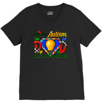 Im An Autism Dad Whats Your Superpower V-neck Tee | Artistshot