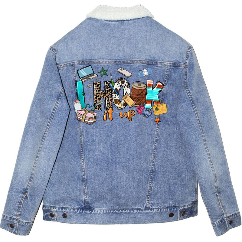 I Hook It Up Sewing Unisex Sherpa-lined Denim Jacket | Artistshot