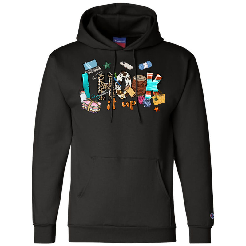 I Hook It Up Sewing Champion Hoodie | Artistshot