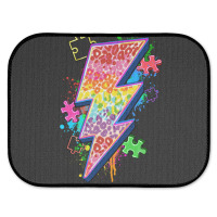 Lightning Bolt Autism Rear Car Mat | Artistshot