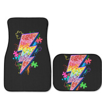 Lightning Bolt Autism Full Set Car Mats | Artistshot