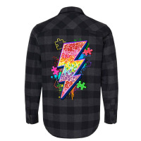 Lightning Bolt Autism Flannel Shirt | Artistshot