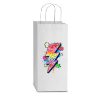 Lightning Bolt Autism Double Wine Paper Bag - 6 1/2 X 3 1/2 X 12 3/8 | Artistshot