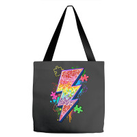 Lightning Bolt Autism Tote Bags | Artistshot