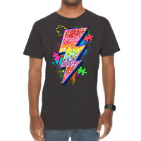 Lightning Bolt Autism Vintage T-shirt | Artistshot