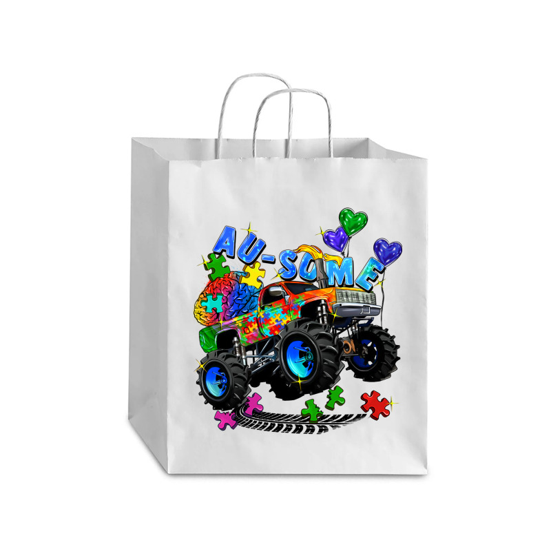 Monster Truck Au Some Debie Paper Bag - 10 X 5 X 13 | Artistshot