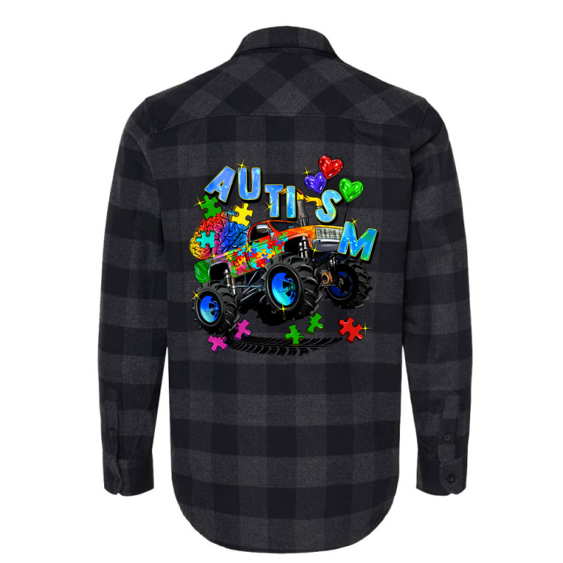 Monster Truck Autism Flannel Shirt | Artistshot