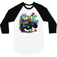 Monster Truck Autism 3/4 Sleeve Shirt | Artistshot