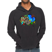 Autism Hearts Vintage Hoodie | Artistshot