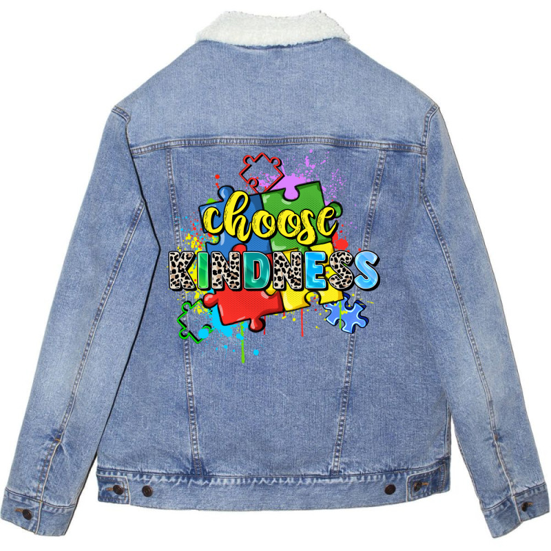 Choose Kindness Unisex Sherpa-lined Denim Jacket | Artistshot