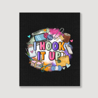 I Hook It Up  Sewing Portrait Canvas Print | Artistshot