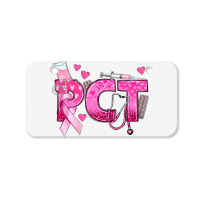 Breast Cancer Pct Patient Care Technician Bicycle License Plate | Artistshot