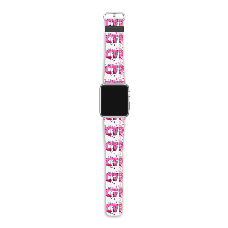 Breast Cancer Pct Patient Care Technician Apple Watch Band | Artistshot