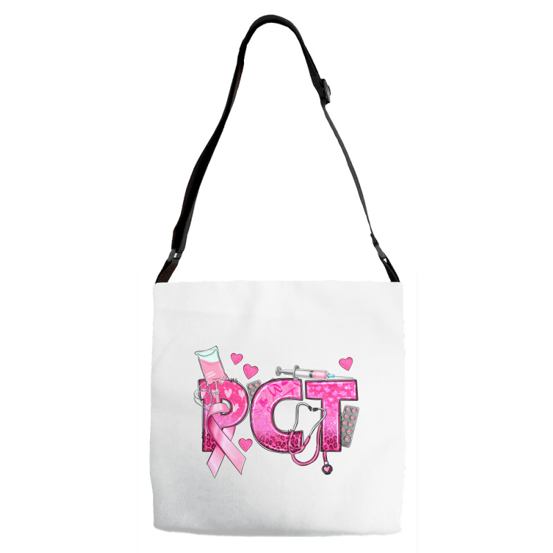 Breast Cancer Pct Patient Care Technician Adjustable Strap Totes | Artistshot