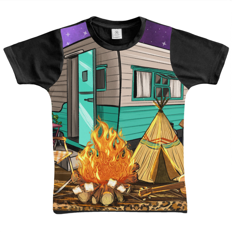 Camping Graphic Youth T-shirt | Artistshot