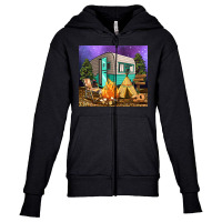 Camping Youth Zipper Hoodie | Artistshot