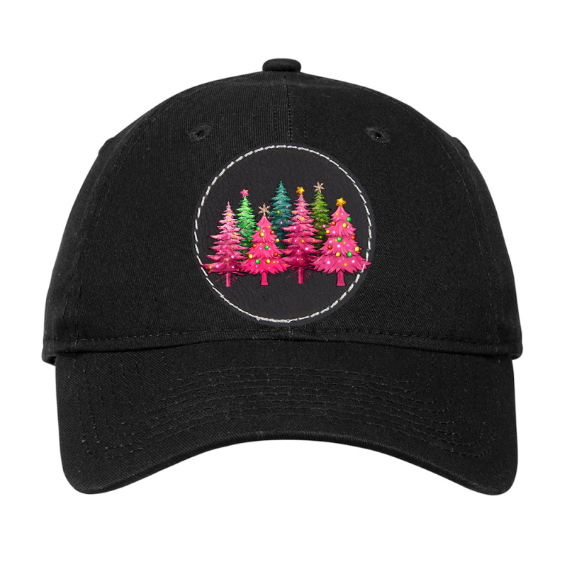 Christmas Tress With Lights Adjustable Cap - Leatherette Patch by texasbilliewilder | Artistshot