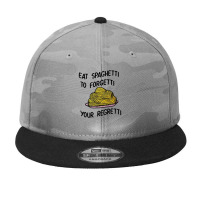 Eat Spicy Spaghetti Meat Camo Snapback | Artistshot