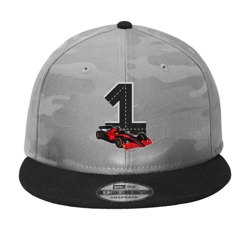 Kids 1 Years Old Kid Race Track Number Racing Car Birthday T Shirt Camo Snapback by survisgn | Artistshot