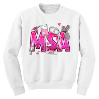 Breast Cancer Msa Medical Support Assistant Youth Sweatshirt | Artistshot