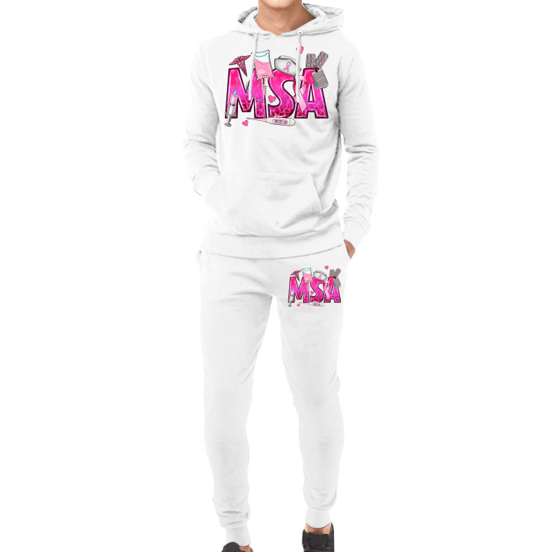 Breast Cancer Msa Medical Support Assistant Hoodie & Jogger Set | Artistshot