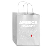 Usa Mississippi, Usa Mississippi Vintage, Usa Mississippi Art, Usa Mis Cub Paper Bag - 8 X 4 1/2 X 10 1/4 | Artistshot