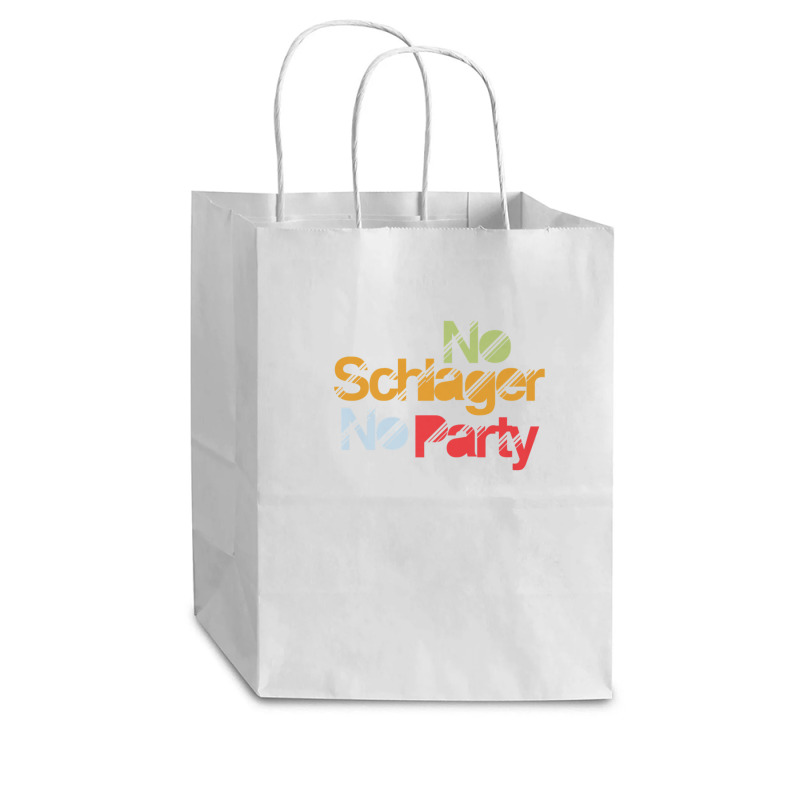 German Catchy Music Lover No Schlager No Party Musician Cub Paper Bag - 8 X 4 1/2 X 10 1/4 | Artistshot