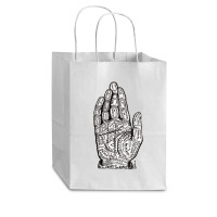 Chart Of The Hand, Palmistry, Chart, The Hand, Chart Of The Hand Vinta Cub Paper Bag - 8 X 4 1/2 X 10 1/4 | Artistshot