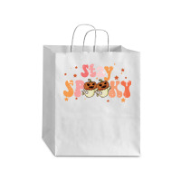 Stay Spooky T  Shirt Funny Halloween Costume Cute Ghost Pumpkin Stay S Debie Paper Bag - 10 X 5 X 13 | Artistshot