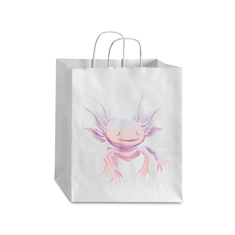 Save The Axolotls Debie Paper Bag - 10 X 5 X 13 | Artistshot