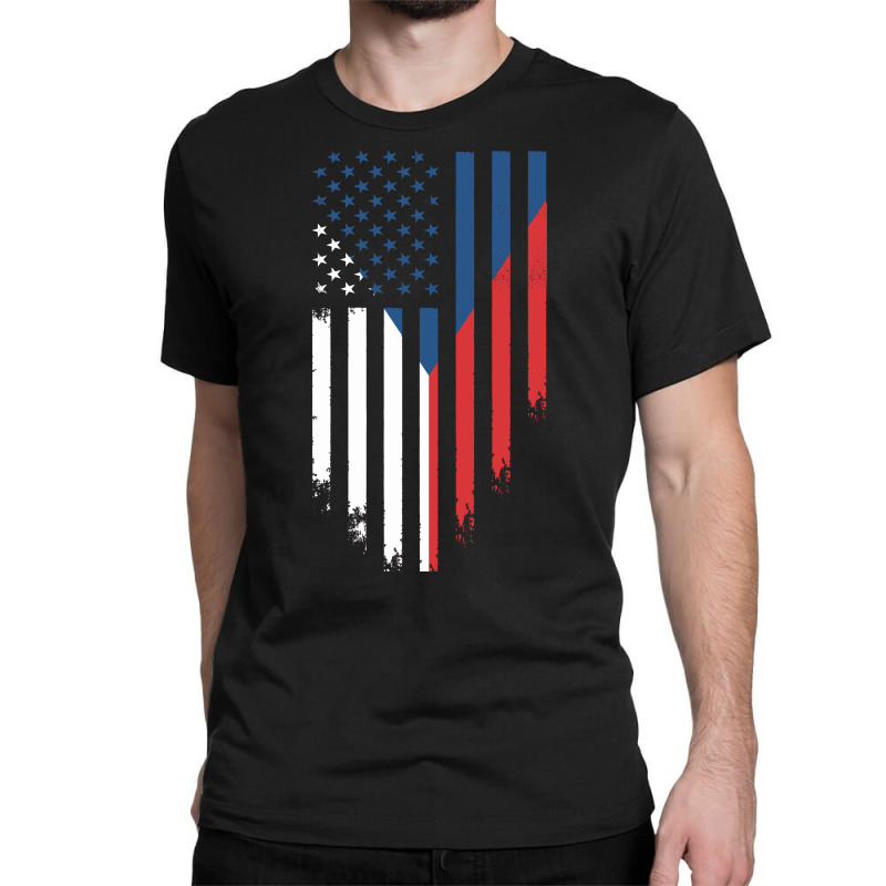 Česká Republika Us American Flag | Czech Republic Souvenir Classic T-shirt | Artistshot