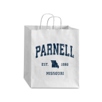 Parnell Missouri Mo Vintage Athletic Navy Sports Design Debie Paper Bag - 10 X 5 X 13 | Artistshot