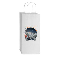 Sushisaur Land White Travel To Sushii Sour Land Double Wine Paper Bag - 6 1/2 X 3 1/2 X 12 3/8 | Artistshot