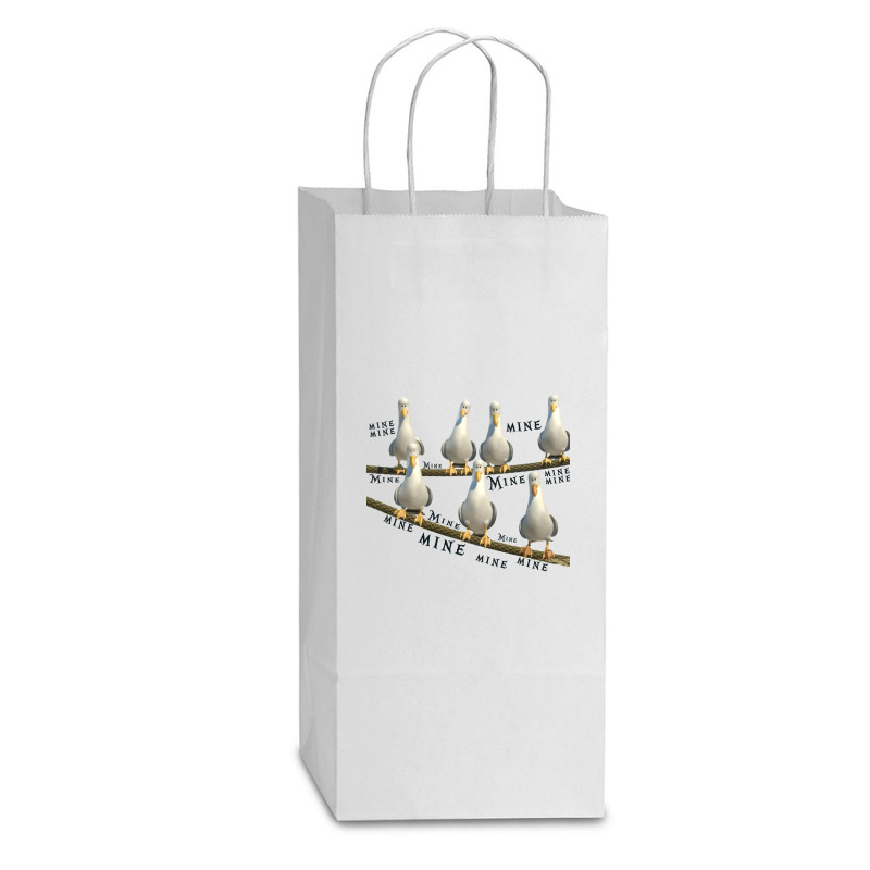 Mine! Seagulls From Finding Nemo Double Wine Paper Bag - 6 1/2 X 3 1/2 X 12 3/8 | Artistshot