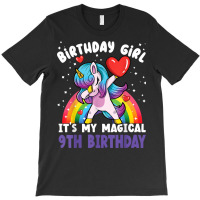 Birthday Girl It's My Magical 9th Birthday Bday Unicorn T Shirt T-shirt | Artistshot