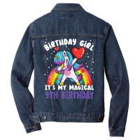 Birthday Girl It's My Magical 9th Birthday Bday Unicorn T Shirt Men Denim Jacket | Artistshot