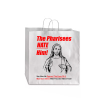 The Pharisees Hate Him Jumbo Paper Bag - 18 X 7 X 18 3/4 | Artistshot