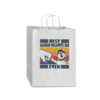 Best Alaskan Malamute Dad Ever Shirt Vintage Father Day T-shirt Mart Paper Bag -13 X 7 X 17 | Artistshot