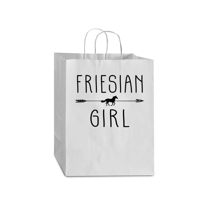 Friesian Horse Girl  Gifts Horses Lover Riding Racing Mart Paper Bag -13 X 7 X 17 | Artistshot