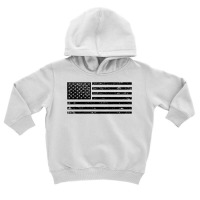 Black American Flag Vintage Distressed Effect Subtle Simple Premium T Toddler Hoodie | Artistshot